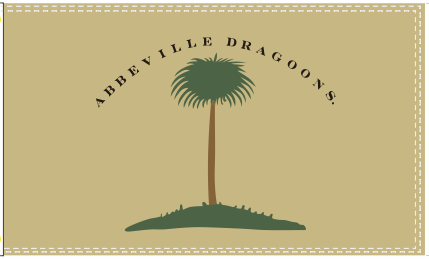 Abbeville Dragoons South Carolina 3'X5' Flag ROUGH TEX® 100D