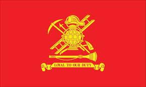 Fire Fighter Loyal To Our Duty 5'x9.5' Embroidered Flag ROUGH TEX® Cotton