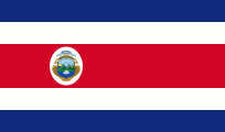 Costa Rica 3'X5' Flag ROUGH TEX® 68D