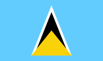 Saint Lucia 3'X5' Flag ROUGH TEX® 68D
