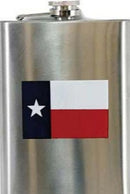 Texas Flag Flask Stainless Steel Six Ounce Color Gift Box