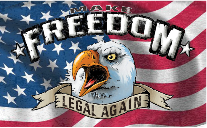 Make Freedom Legal Again USA Eagle 3'X5' Flag ROUGH TEX® 100D American