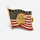 Freedom Eagle Cloisonne Lapel Pin