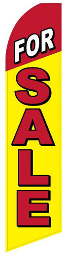 For Sale Yellow Red 11.5'x2.5' Swooper Flag Rough Tex® Knit Feather