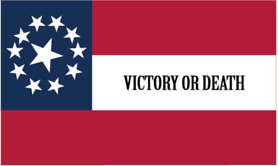 4th Texas Victory Or Death 3'x5' Embroidered Flag ROUGH TEX® Cotton