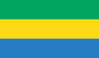 Gabon 3'X5' Flag ROUGH TEX® 68D