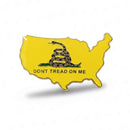 USA Gadsden American Map Lapel Pins Don't Tread on Me