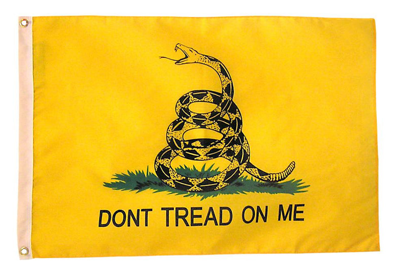 Gadsden Don't Tread On Me 12x18 Inches Flag Rough Tex® 210D Embroidered