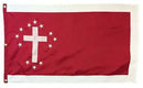 General Dabney Maury 3'x5' Embroidered Flag ROUGH TEX® Cotton Sewn Reproduction of an original Flag
