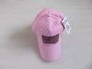 Pink USA Patch Gingham Embroidered Cap