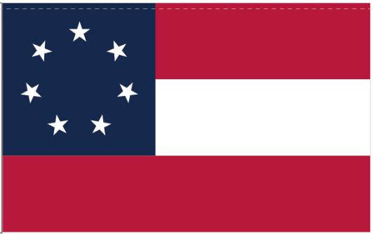 Stars & Bars 7 Stars 5'x8' Flag Rough Tex ® 100D