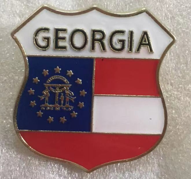 Georgia State Pin Georgia Shield Lapel Pin