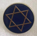 Israel Star of David Round Lapel Pin Israeli Jewish Pins United