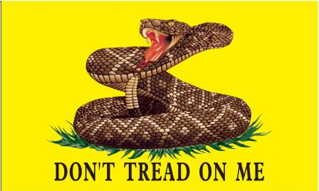 Gadsden Southern Rattle Snake 3'X5' Flag ROUGH TEX® 100D