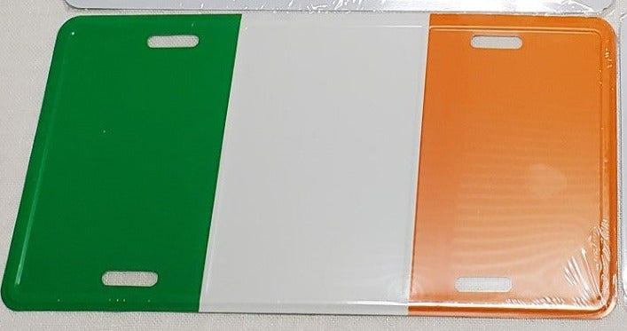 Ireland Flag Irish Embossed Aluminum Automobile License Plate