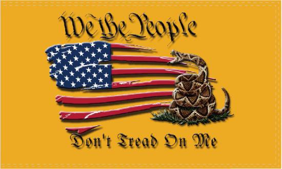Gadsden USA We The People 3'X5' Double Sided Flag ROUGH TEX® 100D