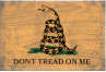 Gadsden Wooden 3'X5' Flag ROUGH TEX® 100D