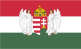 Kingdom of Hungary 12"x18" Double Sided Flag ROUGH TEX® 100D With Grommets