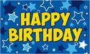 Happy Birthday Blue 3'X5' Flag ROUGH TEX® 100D