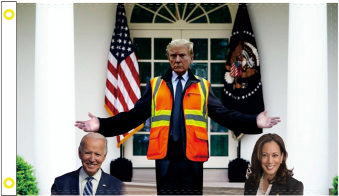 Taking Out the Garbage Trump Whitehouse Flags 3x5 Feet MAGA Victory Trump Won (GOP Republican Takeover)