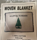 An Appeal To Heaven Blanket 4'x6' Woven Cotton 100% Natural Fibers Historic American Flag