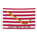 1st Navy Jack 4'x6' First American Dont Tread on Me Embroidered Flag ROUGH TEX® Cotton