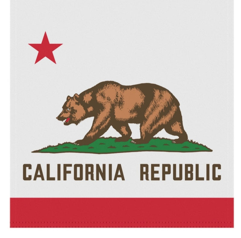 California 3x5 & 4x6 Feet Sleeved Flag Embroidered