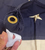 Betsy Ross 2.5'x4' Embroidered Flag Cotton with Sleeve & Grommets Colored Box Vintage