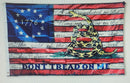 1776 Betsy Ross 2nd Amendment Gadsden Rattlesnake Flag 3x5 Printed 68D & 100D