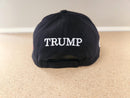 Make America Great Again 45 47 Black & White Embroidered Cap