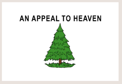 An Appeal To Heaven 12"x18" Stick Flag ROUGH TEX® 100D 30" Wooden Stick