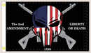 Punisher 2nd Amendment Liberty or Death 1789 2'x3' Flag ROUGH TEX® 100D