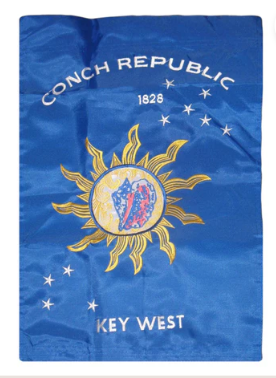 Conch Republic Key West 12"x18" 100D ROUGH TEX® Double Sided Garden Flag