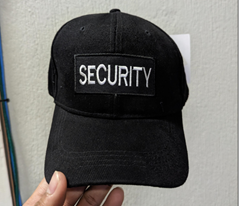 Security Patch Black Cap