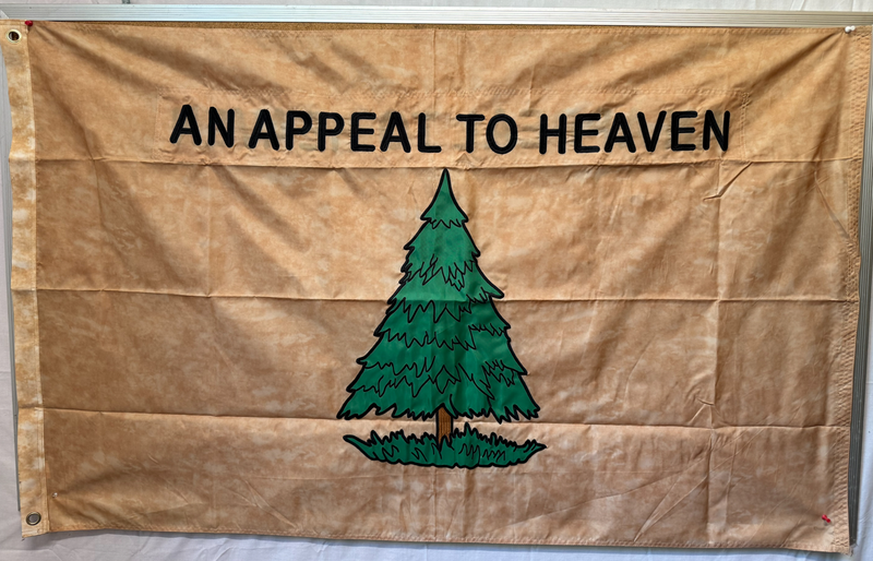 An Appeal To Heaven Vintage 420D Flags 100% Natural Tea Stained Historic American Flag 3x5 Feet