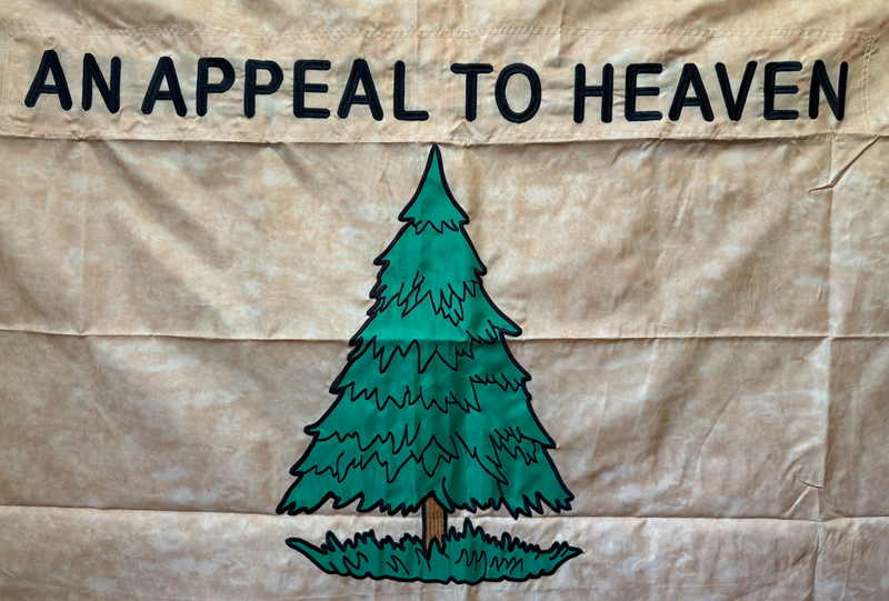 An Appeal To Heaven Vintage 420D Flags 100% Natural Tea Stained Historic American Flag 3x5 Feet