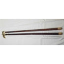 8' Indoor Wooden Flagpole with Eagle 2 PC WOODEN POLE Glossy Dark Oak in Gift Box