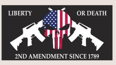 Punisher Liberty Or Death 2nd Amendment Since 1789 Bumper Stickers Made in USA