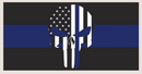 Punisher Blue Line Bumper Stickers Made in USA