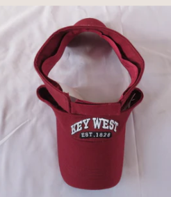 Key West Est. 1828 Burgundy Embroidered Visor