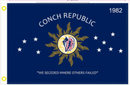 Conch Republic We Seceded Where Others Failed 12"x18" Double Sided Flag With Grommets ROUGH TEX® 100D