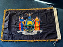 New York 3'x5' Sewn Flag ROUGH TEX® Cotton with Sleeve & Gold Fringe