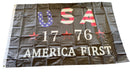 USA 1776 America First 3'X5' Flag ROUGH TEX® 68D NO HEADER CARD