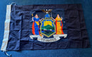 New York 3'x5' Sewn Flag ROUGH TEX® Cotton with Sleeve
