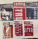 Mix of 7 Dozen Assorted Designs Trump Flags 3'x5' 3x5 Feet 12 Per Design 84 Flags Total