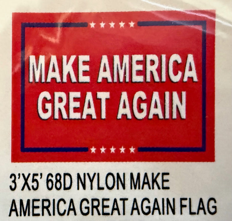 Make America Great Again 3'x5' Flag Red ROUGH TEX® 68D Nylon MAGA is Forever Trump 45 47