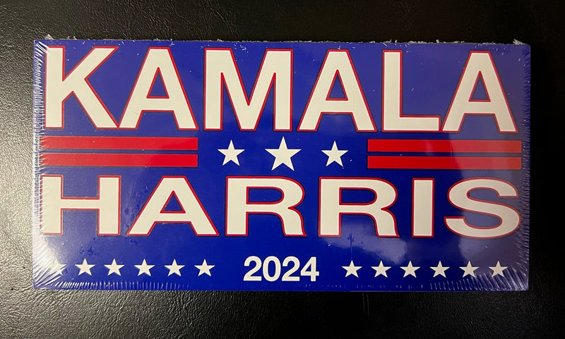 Kamala Harris 2024 American Official Democrat Campaign Blue Bumper Stickers Biden 100% Made in USA Union Workers