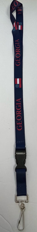 Georgia Navy Blue Lanyard