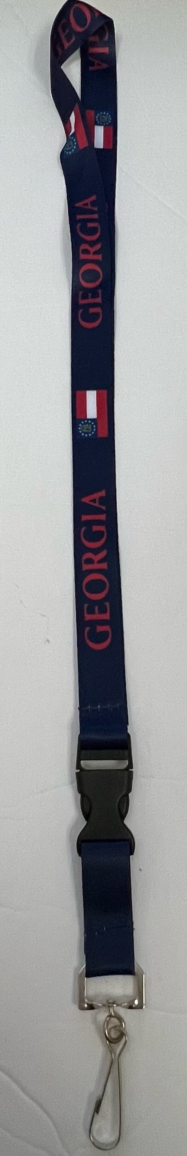 Georgia Navy Blue Lanyard