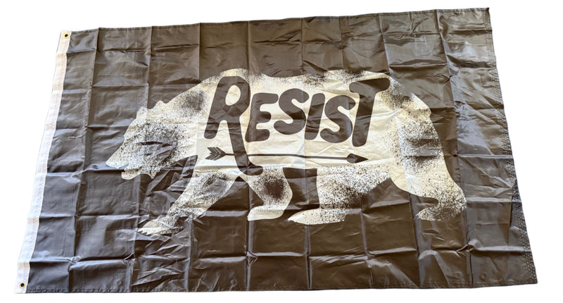 Resist Bear 3'X5' Flag ROUGH TEX® 68D NO HEADER CARD